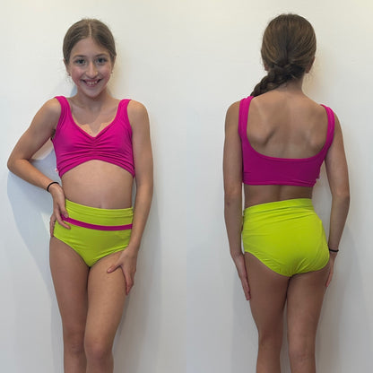 Pinch Front Bra Top & Brief Set