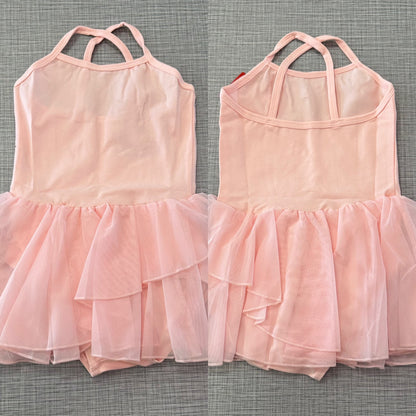 Cami X-Back Mesh Skirt Leotard