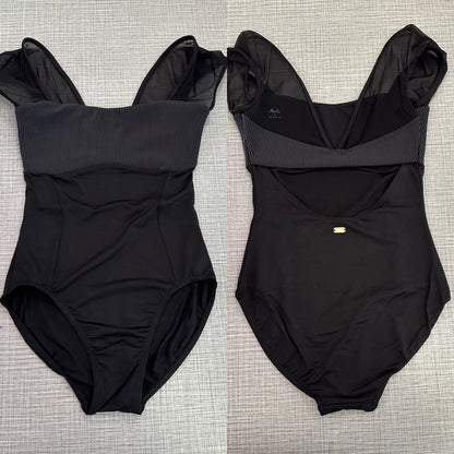 Open Back Cap Sleeve Leotard #M20001
