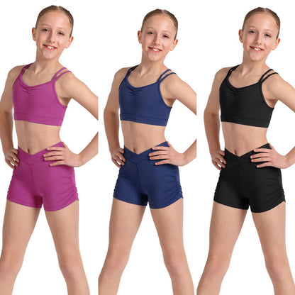 Strappy Back & Ruched Side Short Set