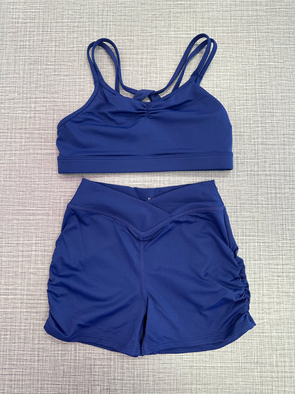 Strappy Back & Ruched Side Short Set