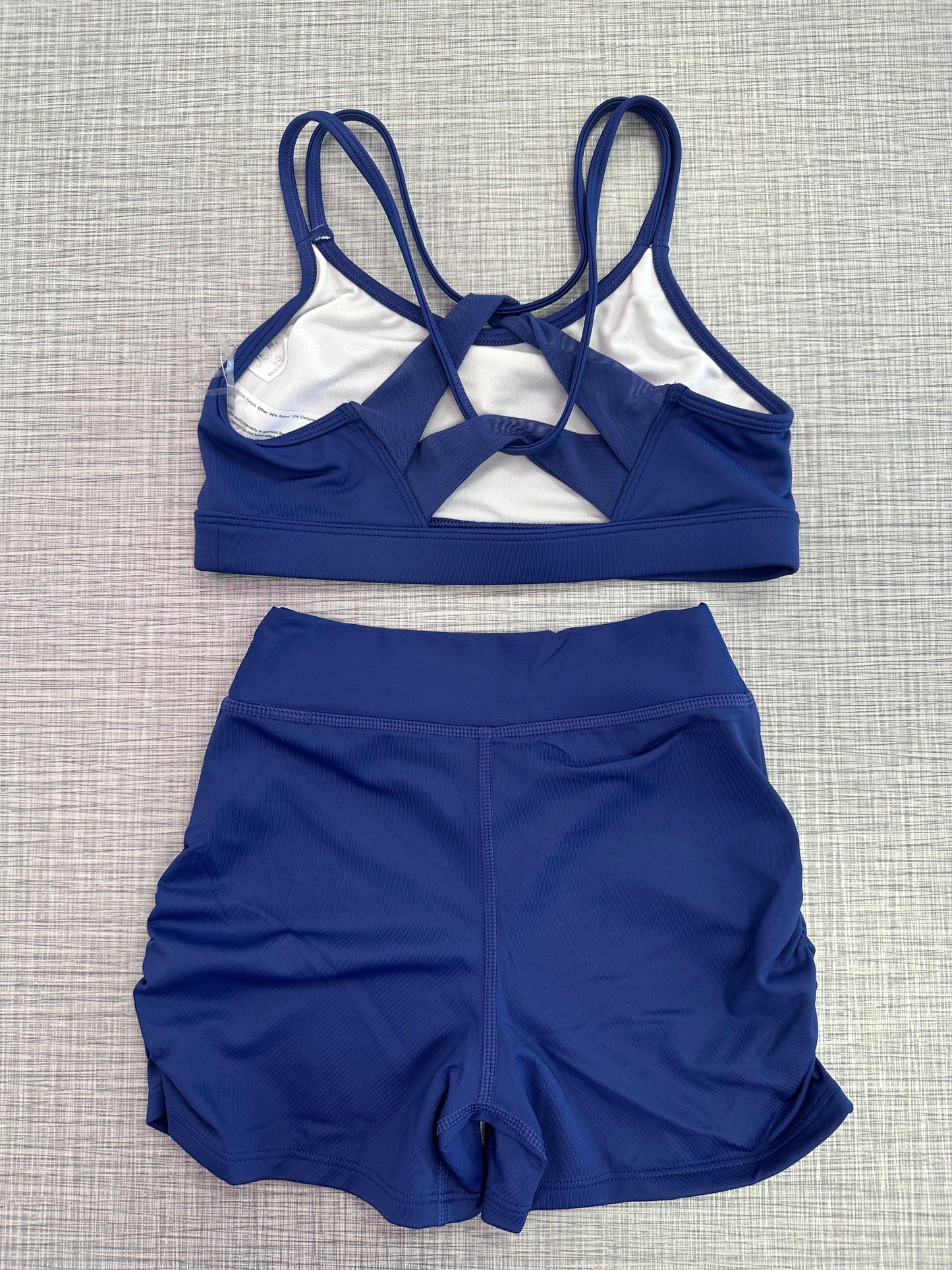 Strappy Back & Ruched Side Short Set