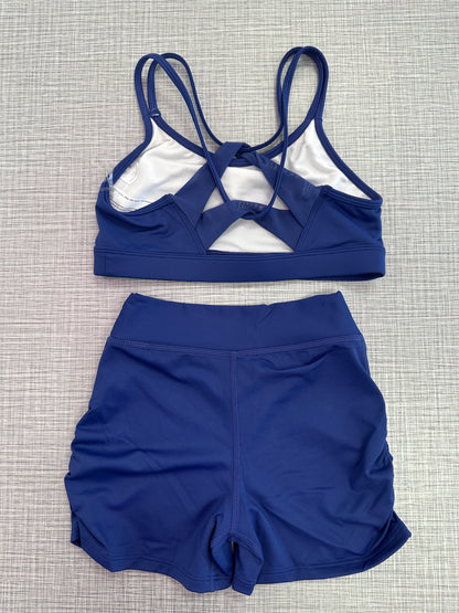 Strappy Back & Ruched Side Short Set