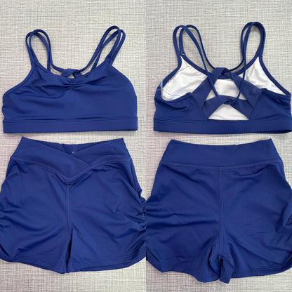 Strappy Back & Ruched Side Short Set