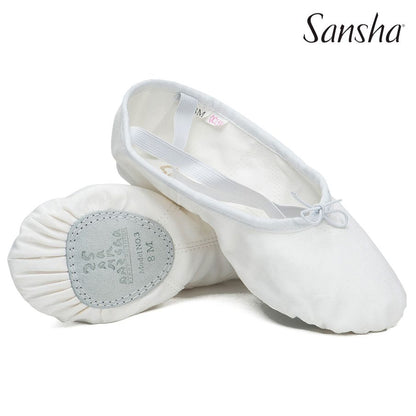 $8 Sansha Soft Canvas Ballet Shoes