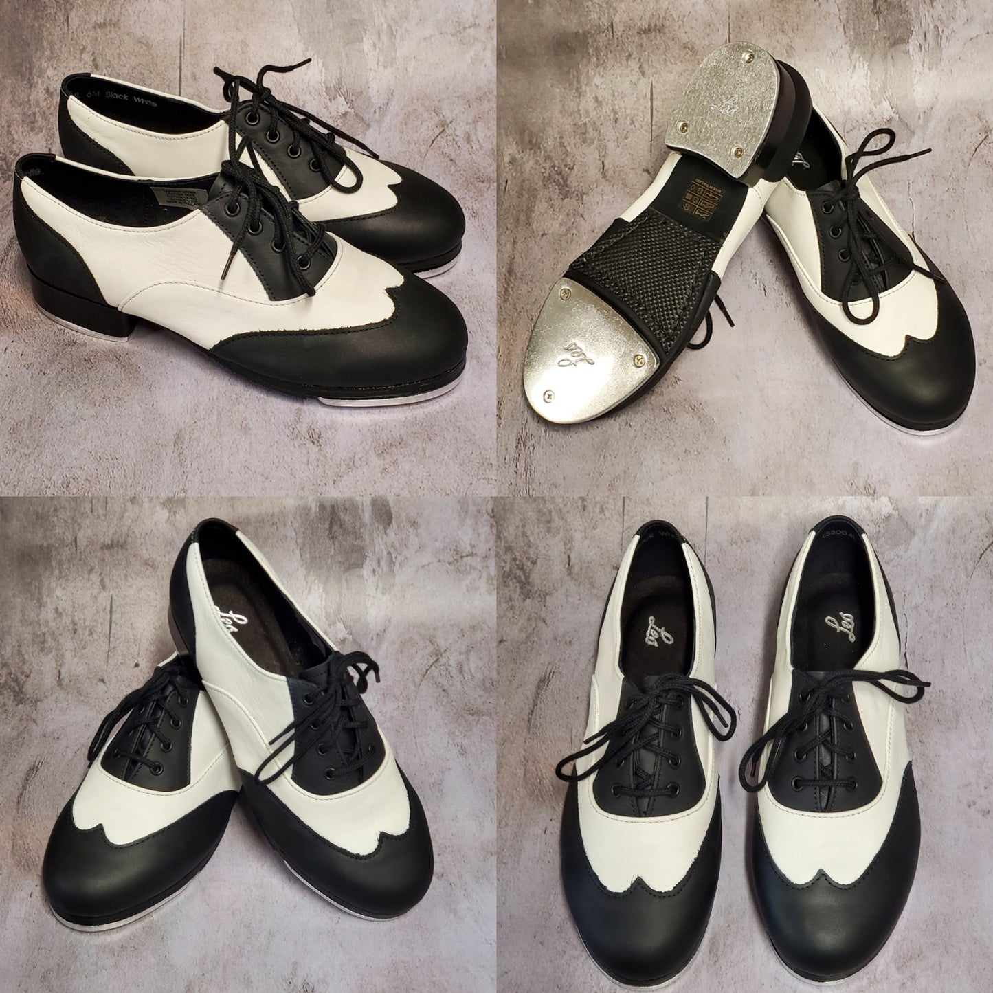 Spectator Black & White Tap Shoes #3004