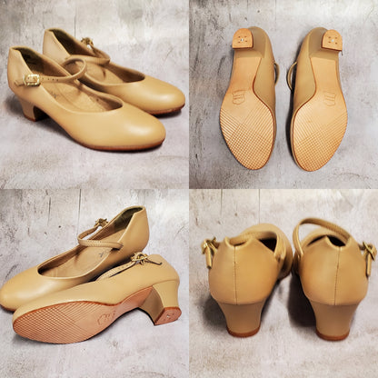 Capezio 1.5” Heel Character Shoes Caramel #550