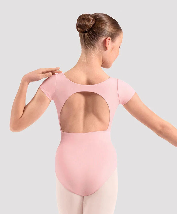 Floral Cap Sleeve Open Back Leotard #20013