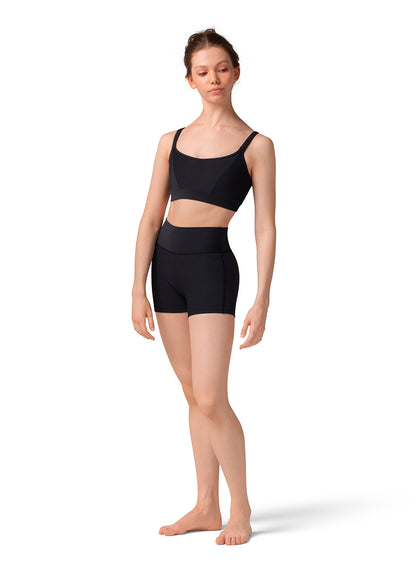 Striped Criss Cross Bra Top & High Waist Short Set