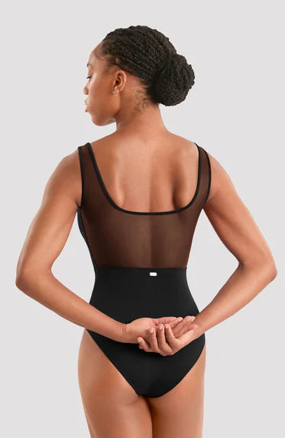 Floral Mesh Back Tank Leotard #50010