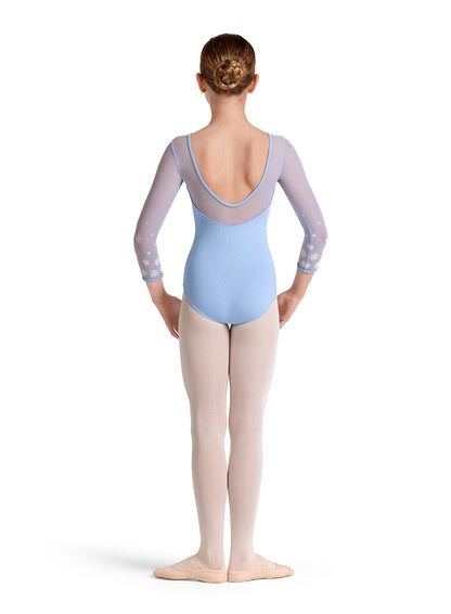 3/4 Mesh Sleeve Leotard & Skirt Separates #M60002