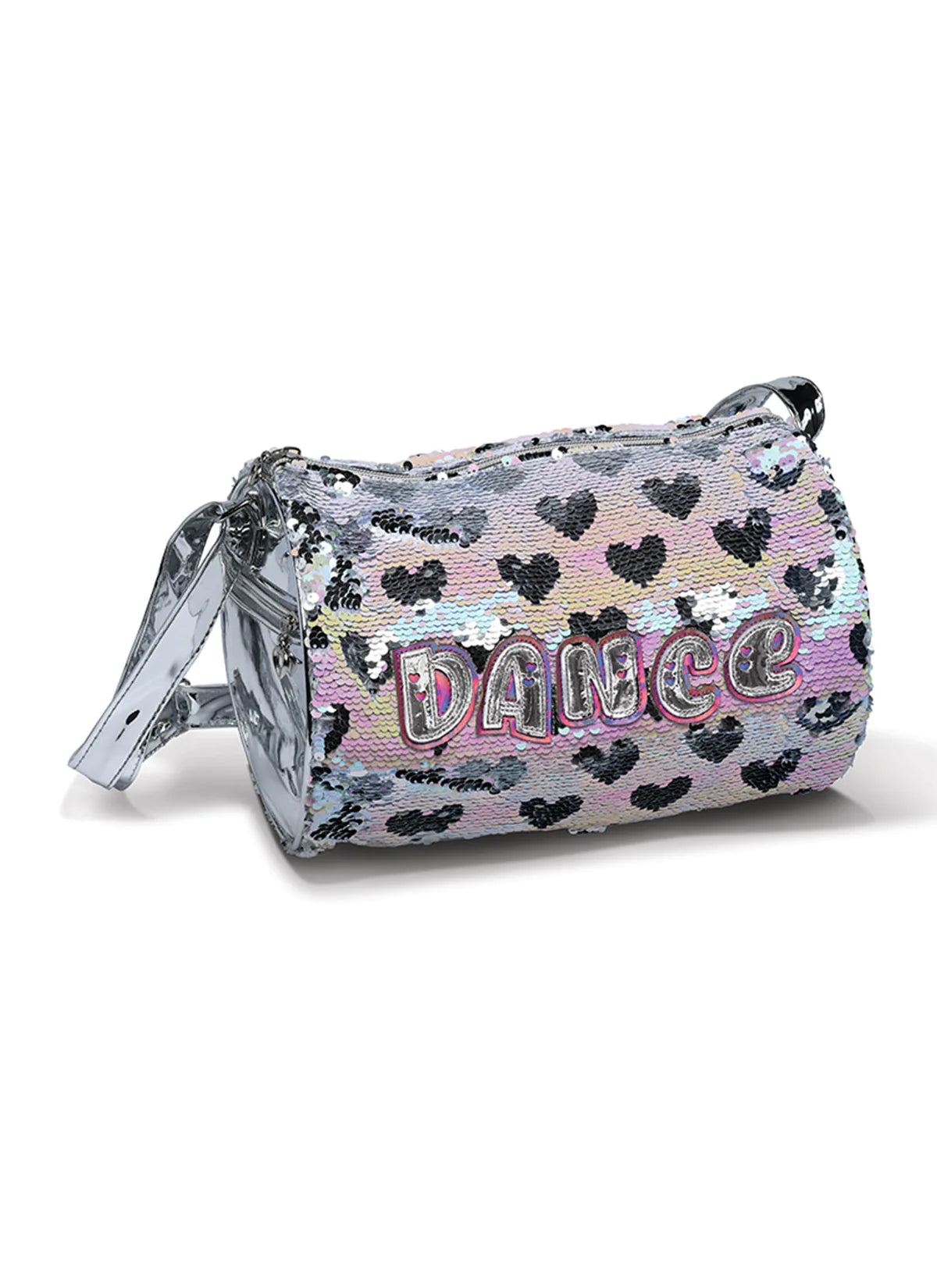 Sequin Hearts Pearlescent Duffle Bag