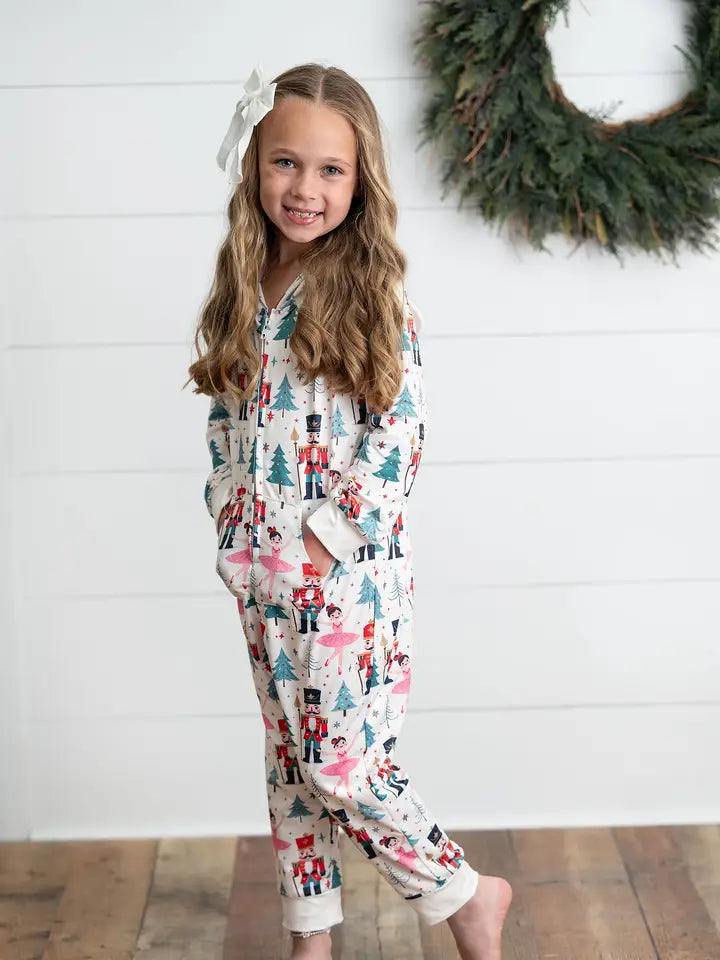 Nutcracker Zip Up Onesie