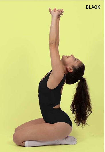 Demi Pinch Bow Front Leotard