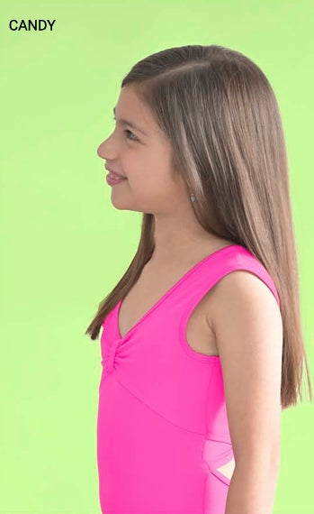 Demi Pinch Bow Front Leotard