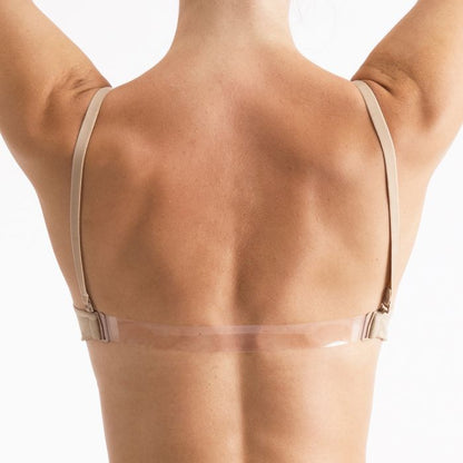 Seamless Clear Back Nude Bra