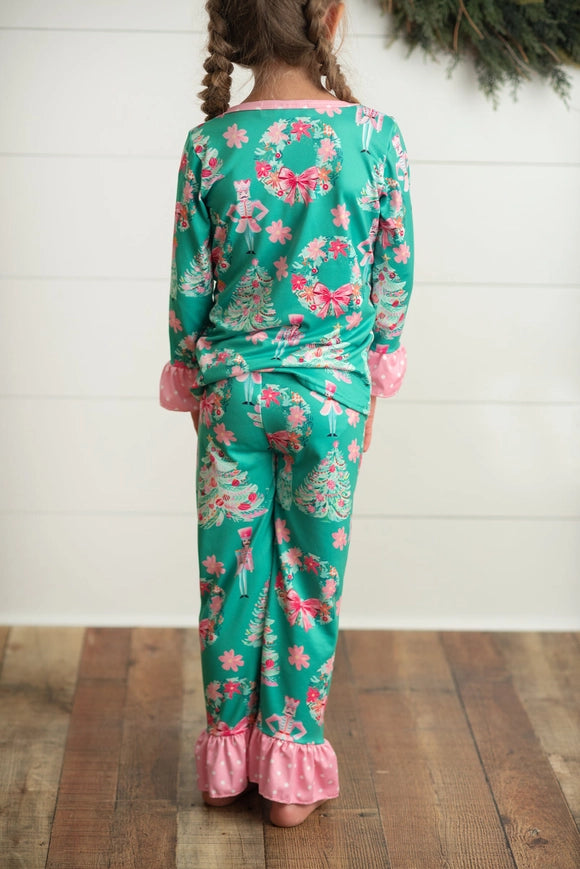 Green & Pink Nutcracker Lounge Set