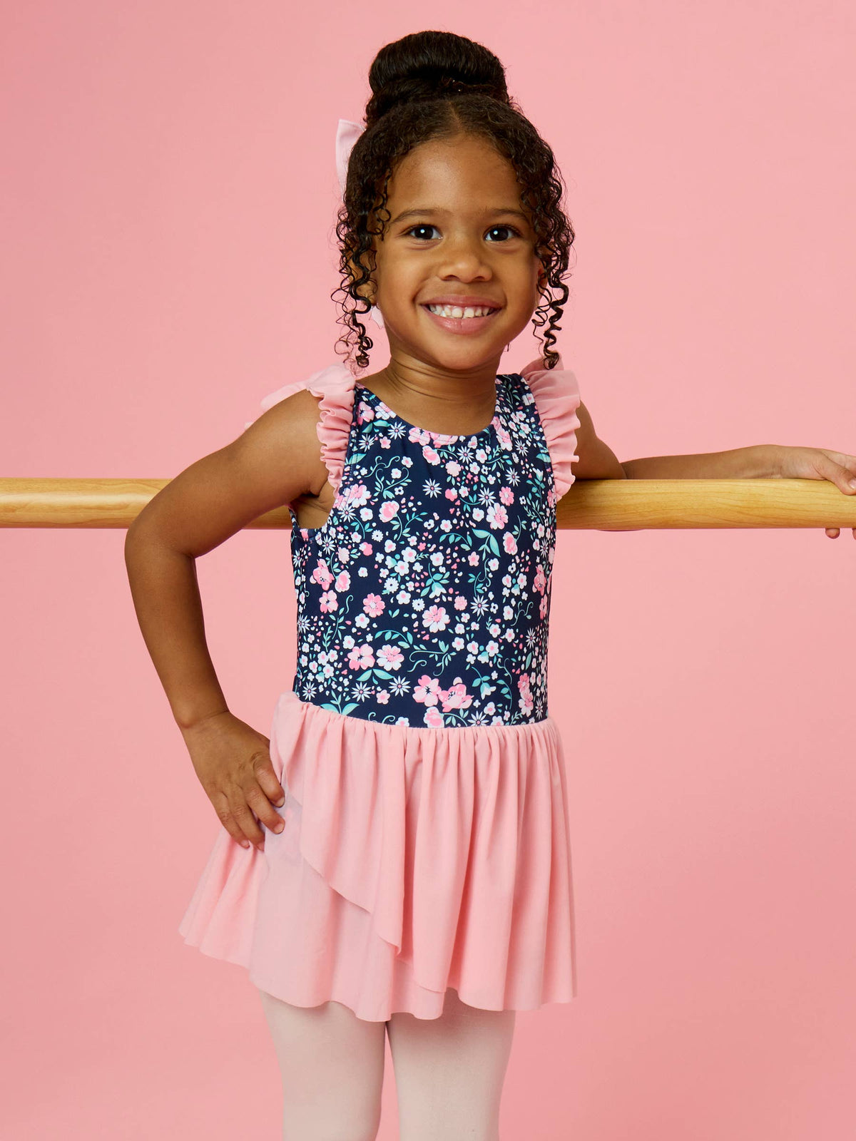 Girls Moonlit Meadow Flutter Sleeve Dance & Gymnastics Leotard