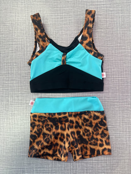 Demi Cheetah Tank & Short Set