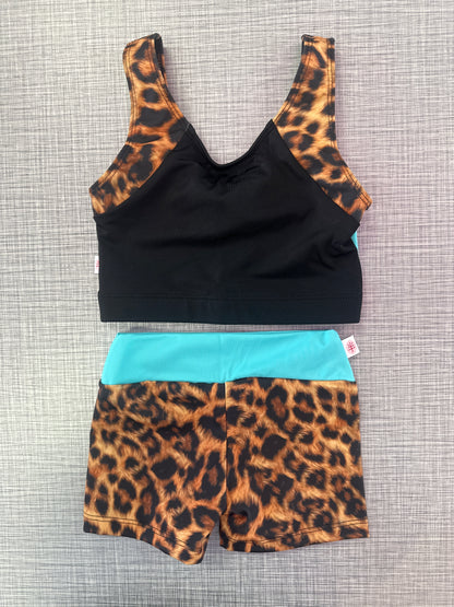Demi Cheetah Tank & Short Set