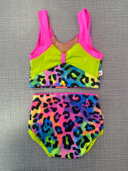 Demi Neon Jungle Tank Brief Set