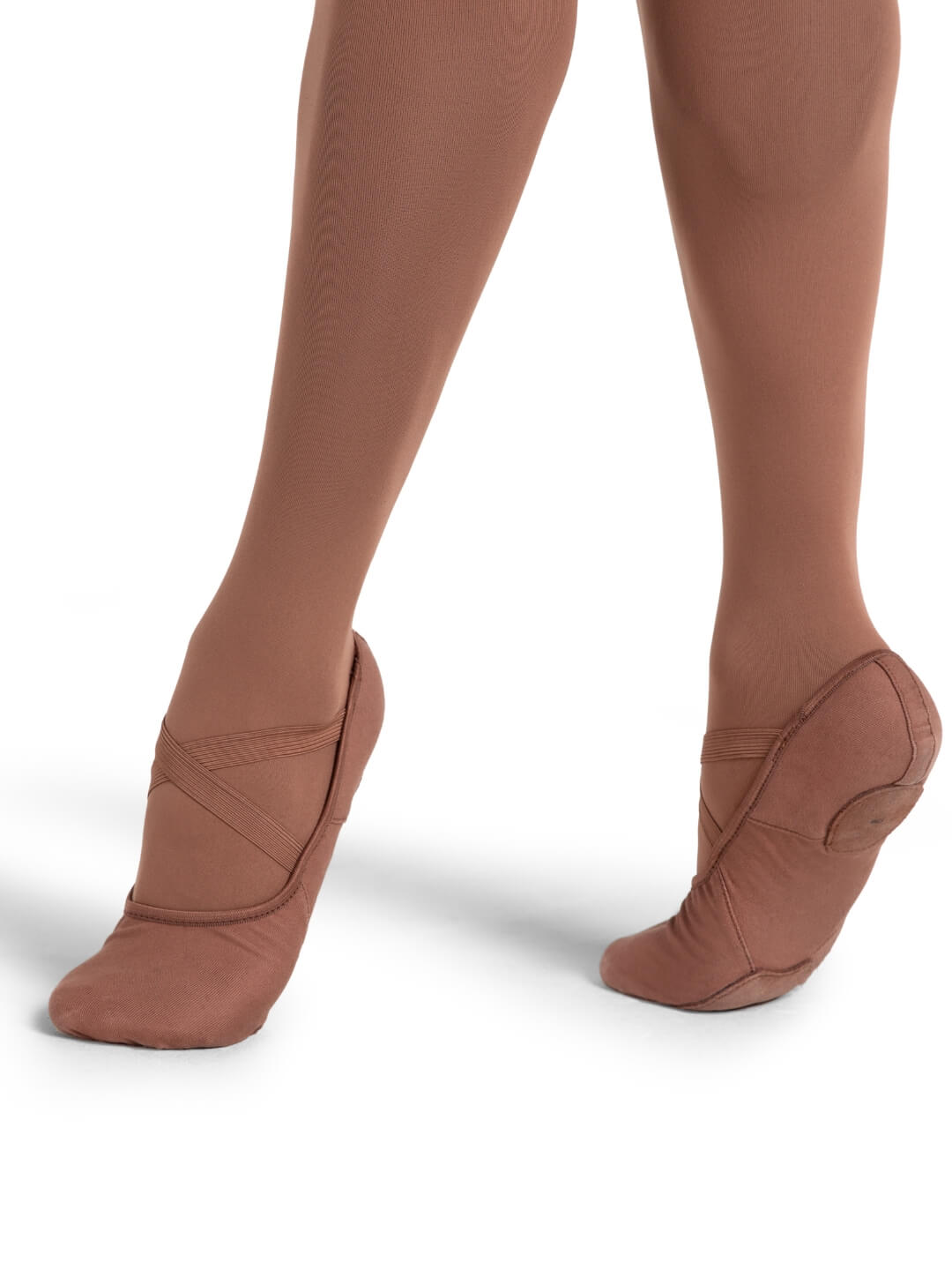 Hanami Canvas Split Sole Ballet Shoe #2037-Mocha