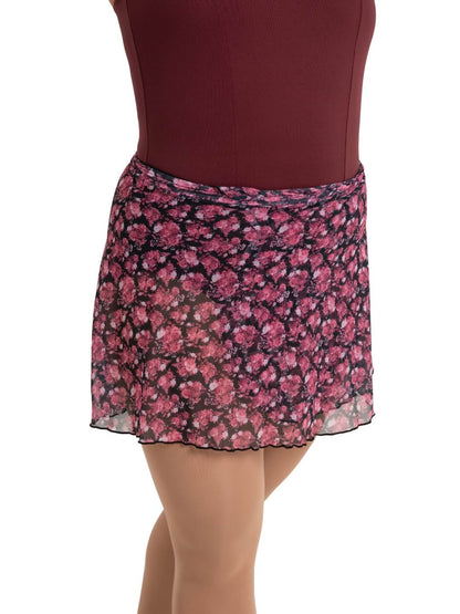 Le Jardin Printed Mesh Wrap Skirt #12186
