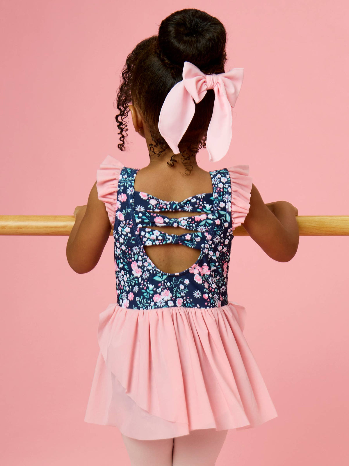 Girls Moonlit Meadow Flutter Sleeve Dance & Gymnastics Leotard