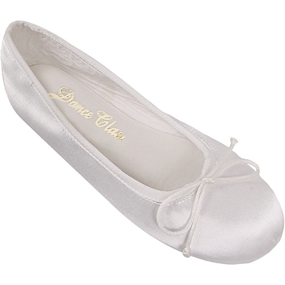 Dyeable White Satin Ballet Shoe