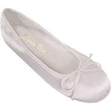 Load image into Gallery viewer, Dyeable White Satin Ballet Shoe
