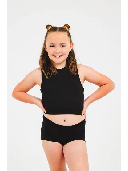 Soft 2 Piece Black Dance Set