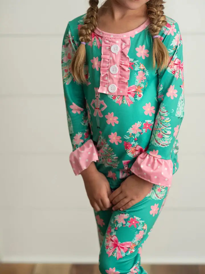 Green & Pink Nutcracker Lounge Set