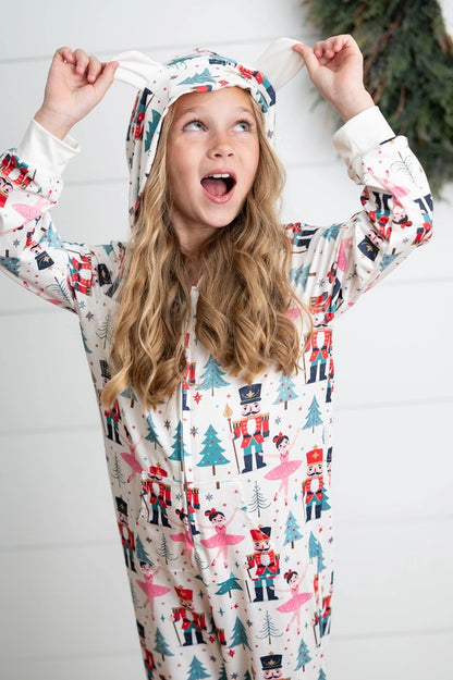 Nutcracker Zip Up Onesie
