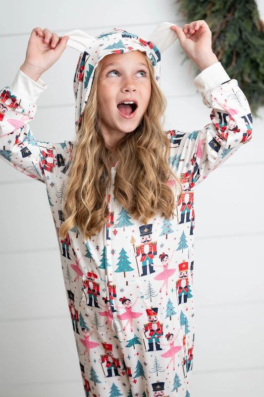 Nutcracker Zip Up Onesie