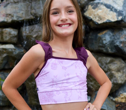 Floral Flutter Top & Brief Set Child 4