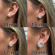 Hypoallergenic Ultra Sparkle Clear and AB Earrings