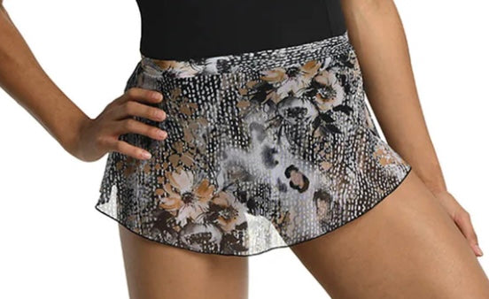 Leopard Floral Skirt #23401