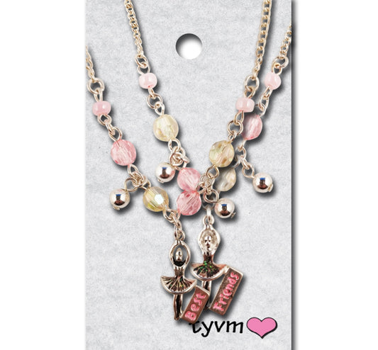 Best Friends Ballerina Necklaces