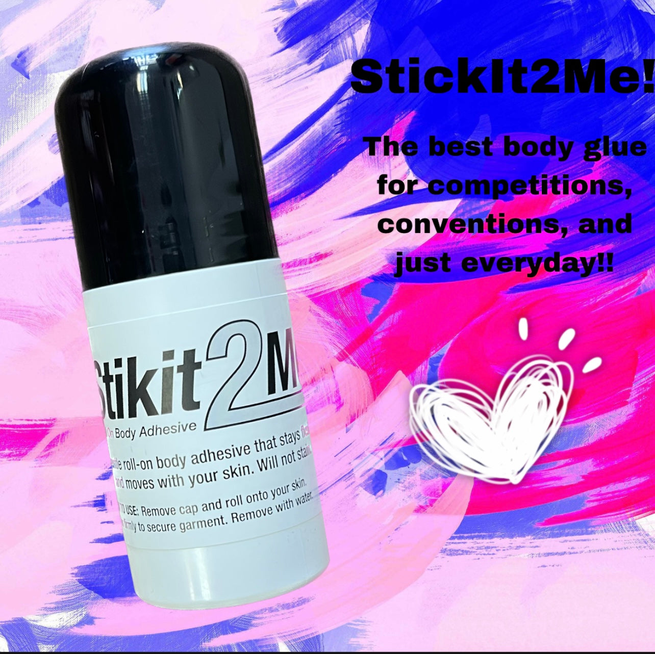 Pillows For Pointes Stikit2Me Roll-on Body Adhesive