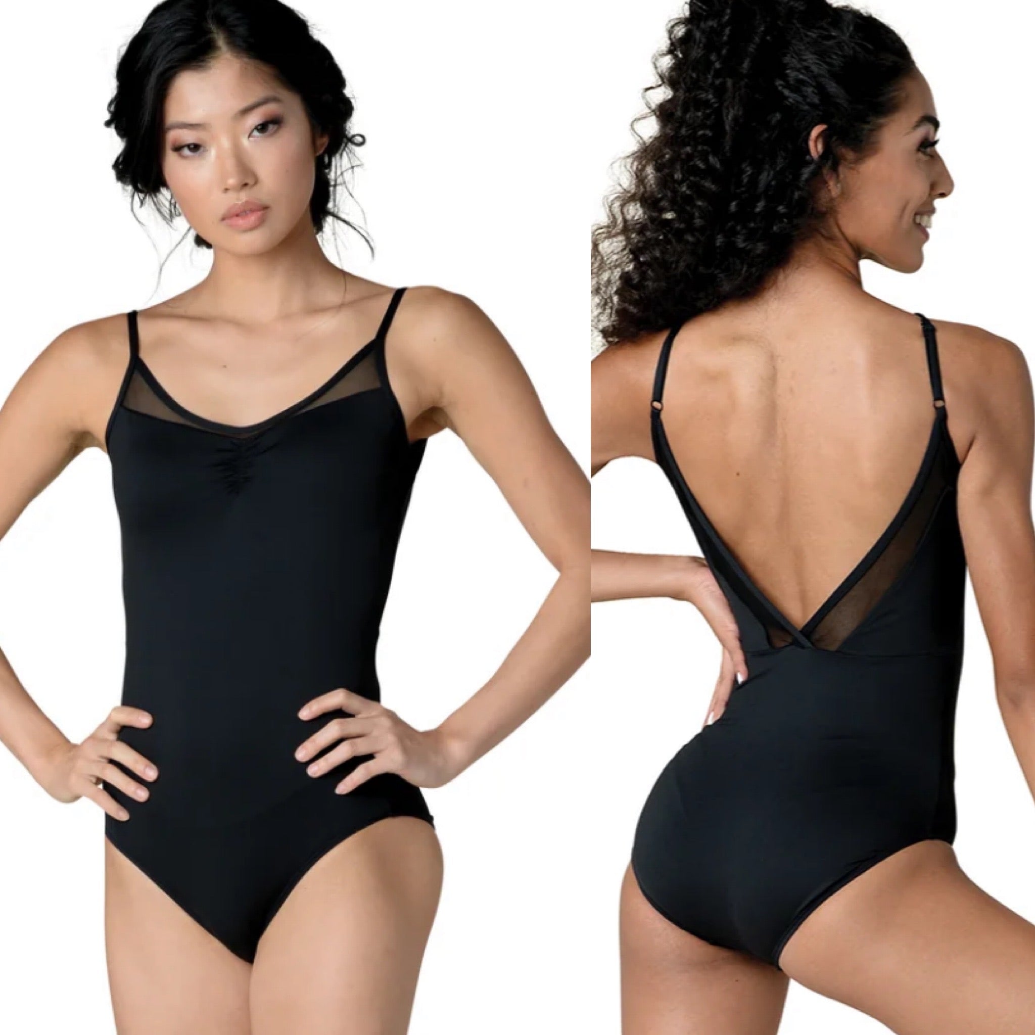 Cami Leotard with Sheer Inserts #22132