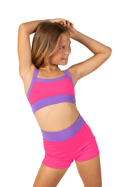 Color Block Tank Short Set
