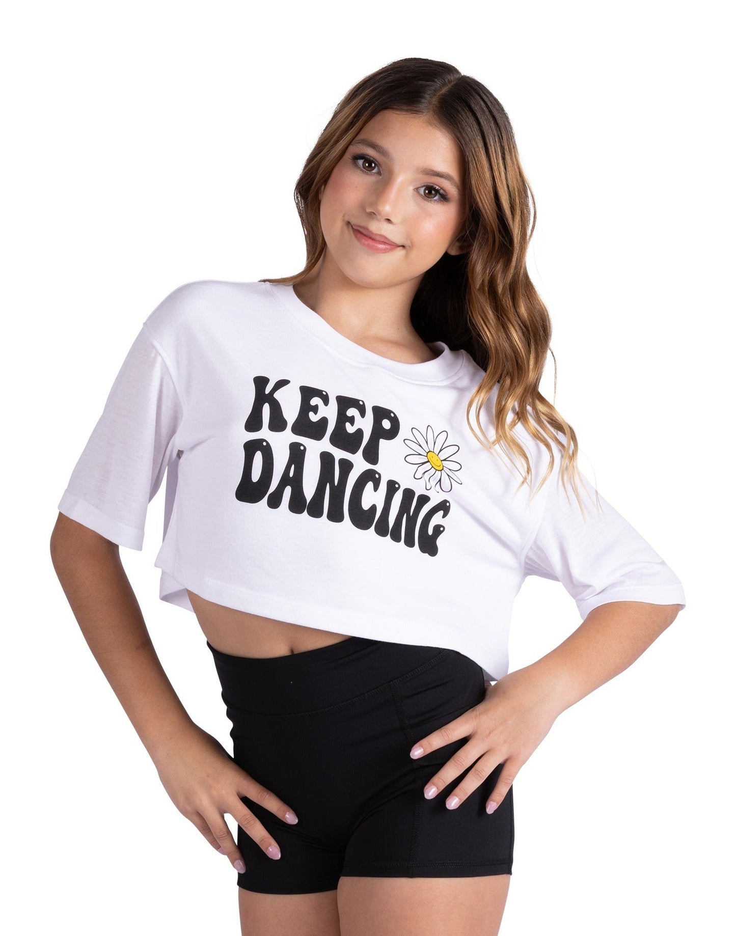 Keep Dancing Crop Tee #26314