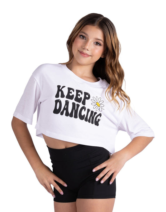 Keep Dancing Crop Tee #26314
