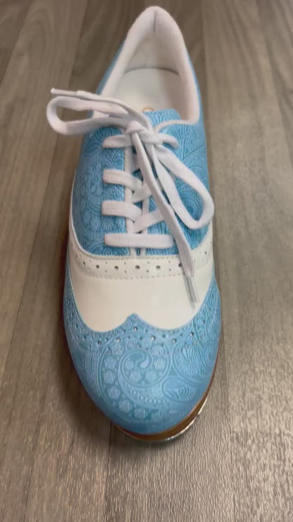 PRE ORDER: Limited Edition Blue Paisley Roxy Tap Shoes