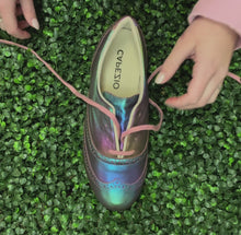 Load and play video in Gallery viewer, Limited Edition Iridescent Roxy Tap Shoes

