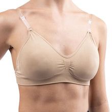 Load image into Gallery viewer, Seamless Clear Back Nude Bra
