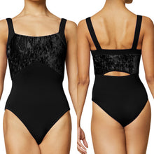 Load image into Gallery viewer, Velvet Wide Strap Cami Leotard #L1015
