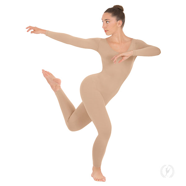 Eurotard Long Sleeve Unitard with Cotton Lycra #10129