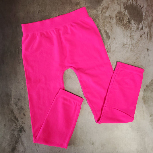 Kids 4-7 Neon PinkCapri Leggings