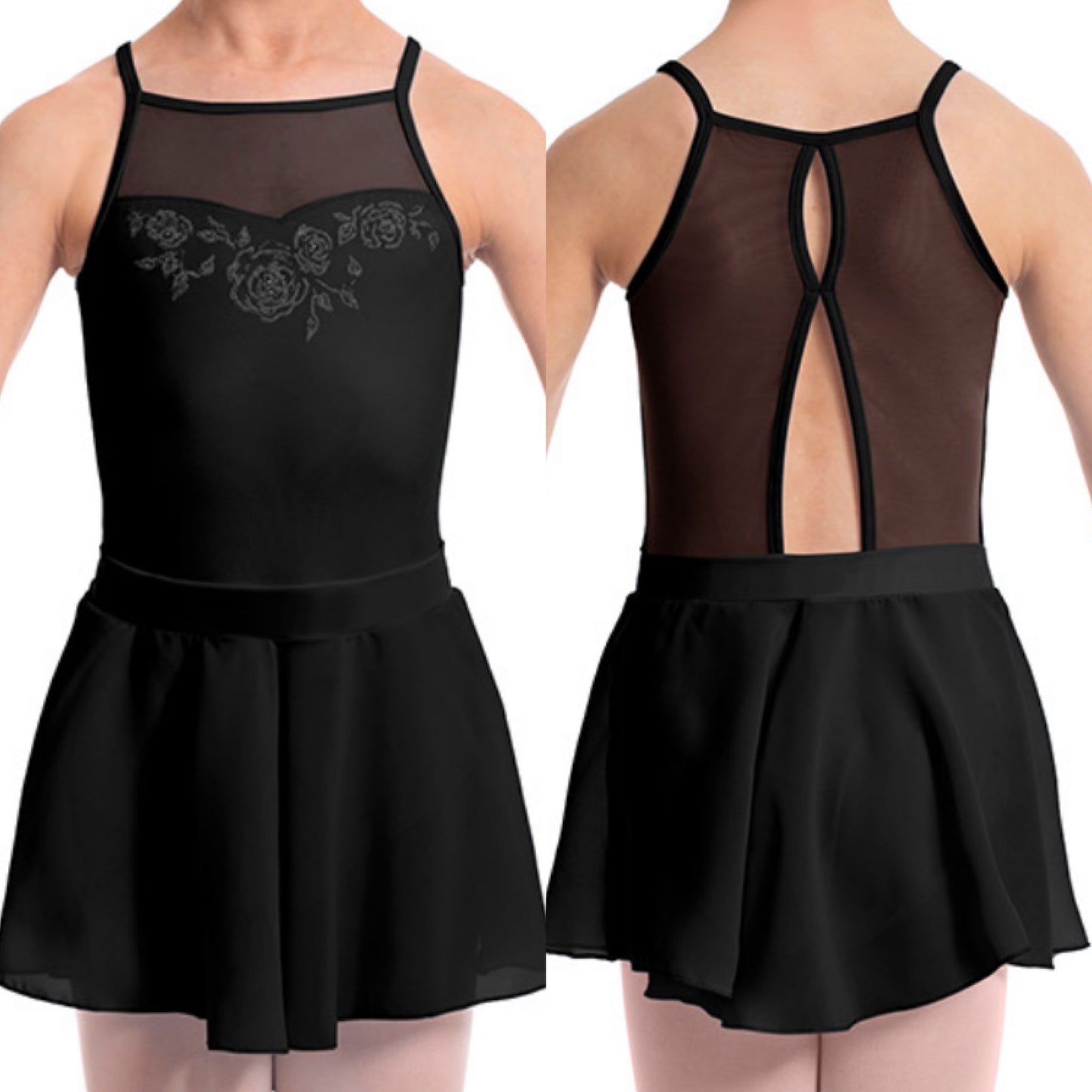 Skirted Halter Leotard #CL 2367